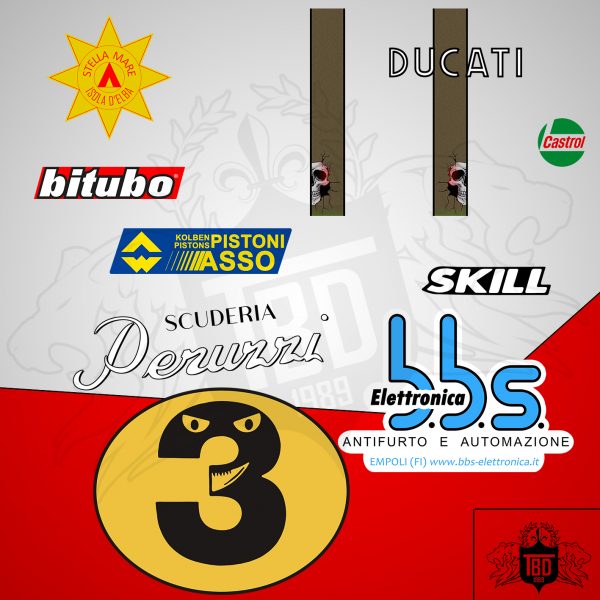 Stickers Ducati 450 desmo corsa replica